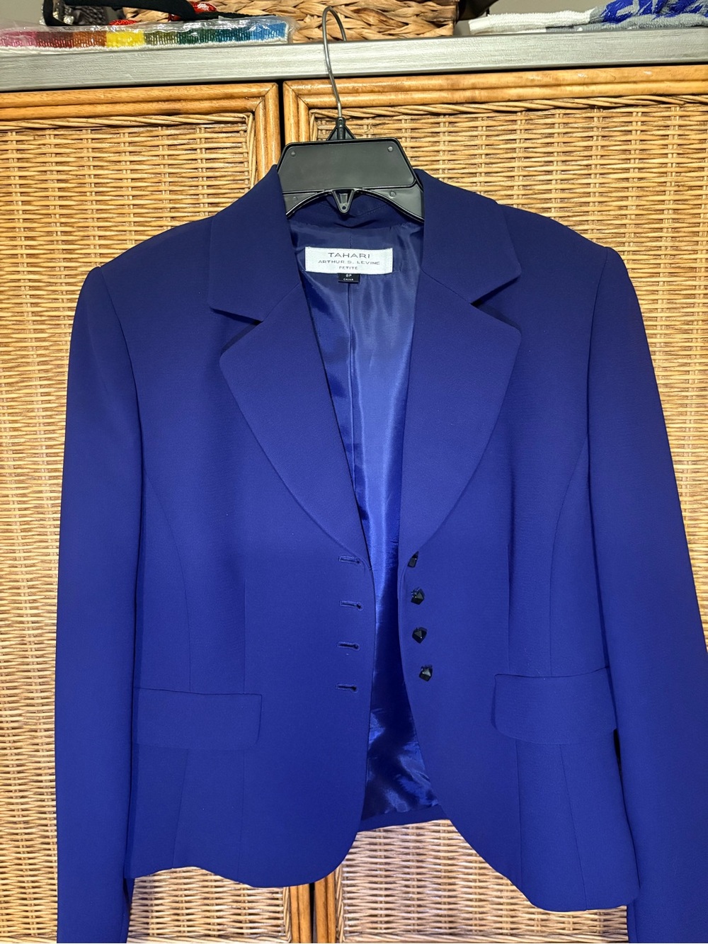 Tahari Cobalt Blue Women's Tailored Blazer